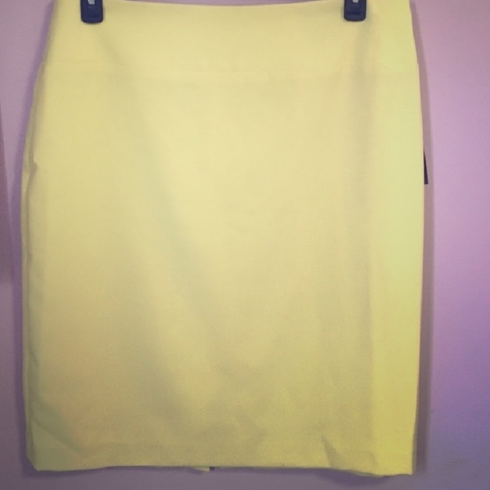 Alfani Yellow Pencil Skirt